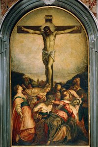 Crucificação (óleo sobre tela) de Jacopo Robusti Tintoretto