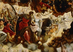 Paraíso ... (pintura sobre tela) de Jacopo Robusti Tintoretto