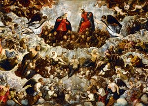 Paraíso ... (pintura sobre tela) de Jacopo Robusti Tintoretto