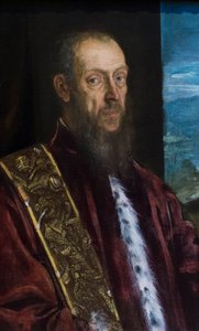 Retrato de Vincenzo Morosini, c.1575-80 (óleo sobre tela) de Jacopo Robusti Tintoretto