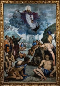 Santo Agostinho cura o coxo de Jacopo Robusti Tintoretto