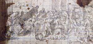 Estudo para Casamento em Caná de Jacopo Robusti Tintoretto