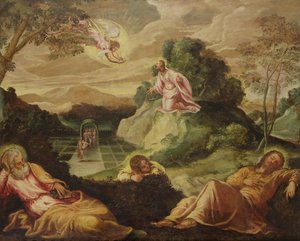 A agonia no jardim de Jacopo Robusti Tintoretto