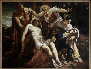 The Deposition of Christ, c.1559 (óleo sobre tela) de Jacopo Robusti Tintoretto