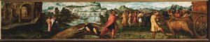 Transporte da Arca da Aliança ... (óleo sobre madeira) de Jacopo Robusti Tintoretto