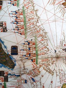 Mapa renascentista da Europa, Jacopo Russo (depois), 1528 de Jacopo Russo