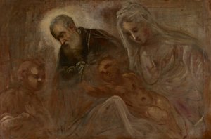 A Sagrada Família com o Jovem São João Batista de Jacopo Tintoretto