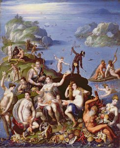 Pesca de Coral, c.1590 (óleo sobre cobre)