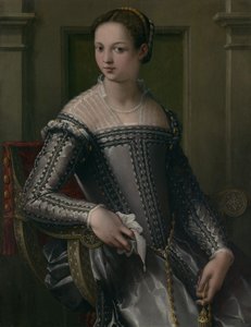 Retrato de uma mulher, meados do século XVI.