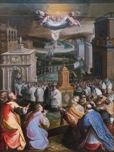 Procissão de São Gregório o Grande (óleo sobre tela)