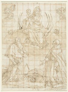 A Madonna venerada por dois santos de Jacopo da Empoli (circle of)