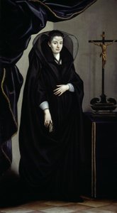 Retrato de uma nobre vestida de luto