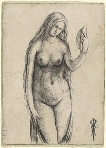 Mulher Nua Segurando um Espelho (Alegoria de Vanitas)
