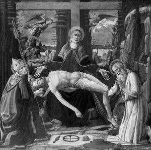 Lamentação sobre Cristo de Jacopo del Sellaio