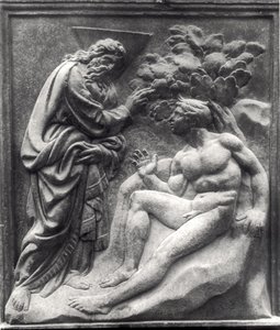 Criação de Adam, painel da Porta Magna, c.1430 (mármore)