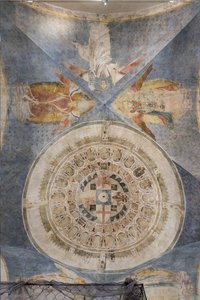 Abóbada com a imagem circular de Florença como a nova Jerusalém Celestial (fresco)