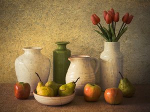 Frutas e flores rústicas de Jacqueline Hammer