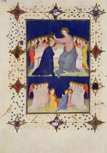 MS 11060-11061 Horas de Notre Dame: Completa, A Coroação da Virgem, do &39;Tres riquezas Heures du Duc de Berry&39;
