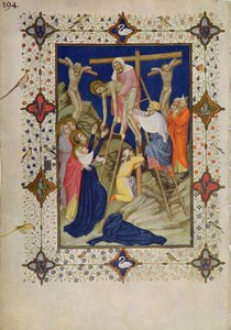MS 11060-11061 Horas da Cruz: As Vésperas, a Descida da Cruz de Jacquemart de Hesdin