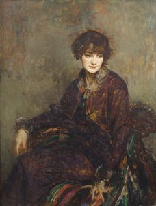 Retrato de Daisy Fellowes, née Marguerite Decazes de Glücksbierg (1890-1962) (óleo sobre tela) de Jacques Emile Blanche
