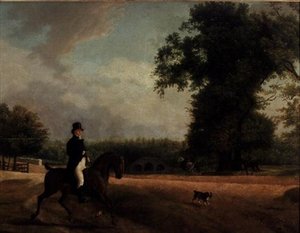 George Luving a cavalo de Jacques Laurent Agasse