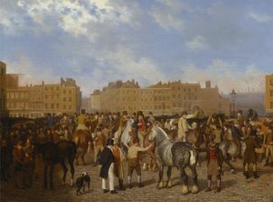 Mercado Old Smithfield de Jacques-Laurent Agasse