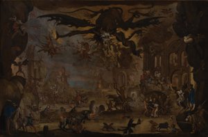 A tentação de Santo António (óleo sobre tela)