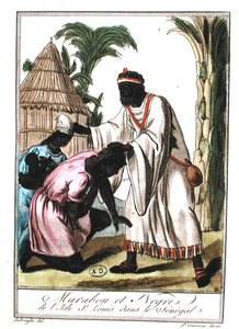 Marabout de Saint-Louis, Senegal (cor litho)