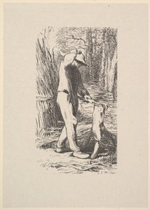 Lenhador fazendo um viado, 1853.