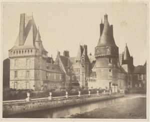 Vista do castelo de Maintenon de Jacques Alexandre Ferrier