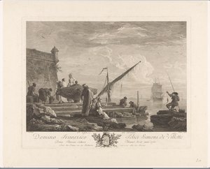 Números sobre uma margem do rio no Levante
1ere vue du Levant (título sobre o objecto) de Jacques Aliamet