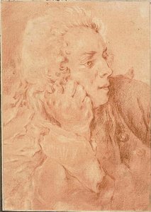 Retrato de meio comprimento de François Boucher