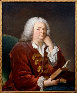 Retrato de Jean Baptiste (Jean-Baptiste) Rousseau (1670-1741) poeta lírico Pintura de Jacques Andre Joseph Ave, dit le Camelot ou Avet le Batave (1702-1766) Sol do século XVIII. 0,91x0,79 m - Retrato de Jean Baptiste (Jean-Baptiste) Rousseau (1670-1741), l