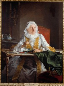 Retrato de Madame Antoine Crozat, Marquesa de Chatel Painting de Joseph Avad dit Le Batave (1702-1766) 1741 Sun. 1,38x1,04 m Montpellier, Musee Fabre