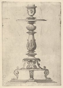Projeto para um castiçal, 1548-49. de Jacques Androuet Du Cerceau
