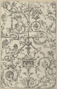 Painel Grotesco, 1550. de Jacques Androuet Du Cerceau