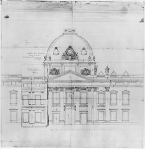 Design para a École Militaire em Paris, 1769