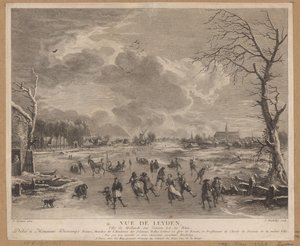Vista de Inverno de Leiden
Vue de Leyden, ville de Hollande sur l