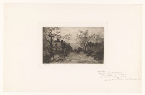 Rua da vila com figuras de Jacques Barthélemy Appian (Adolphe)