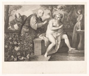 Susana e os Anciãos de Jacques Beauvarlet