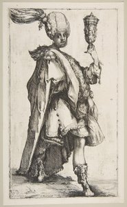 Balthasar, da série Três Reis Magos, 1595-1616. de Jacques Bellange