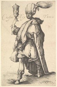 Caspar, depois de uma série dos três Reis Magos de Jacques Bellange. de Jacques Bellange