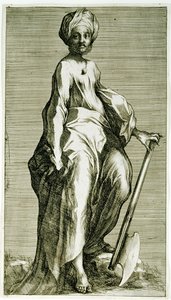 Saint Matthias, c.1600-1616 (gravura e gravura) de Jacques Bellange