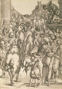 A Adoração dos Magos (gravura) de Jacques Bellange