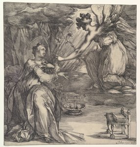 A Anunciação. de Jacques Bellange