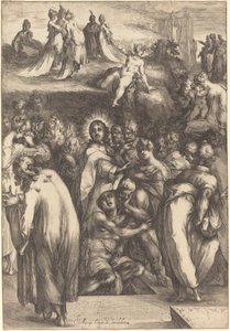 A Ressurreição de Lázaro. de Jacques Bellange