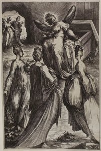 As Três Marias no Túmulo com o Anjo de Jacques Bellange