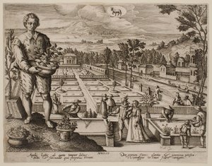 Abril, da série «Os Meses» de Jacques Callot