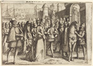 Chegada a Valência [recto] de Jacques Callot