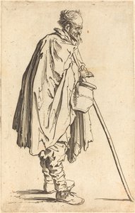 Mendigo com Pote, c. 1622. de Jacques Callot